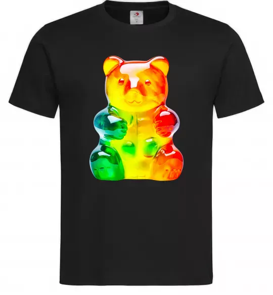 Мужская футболка Gummy bear Черный фото