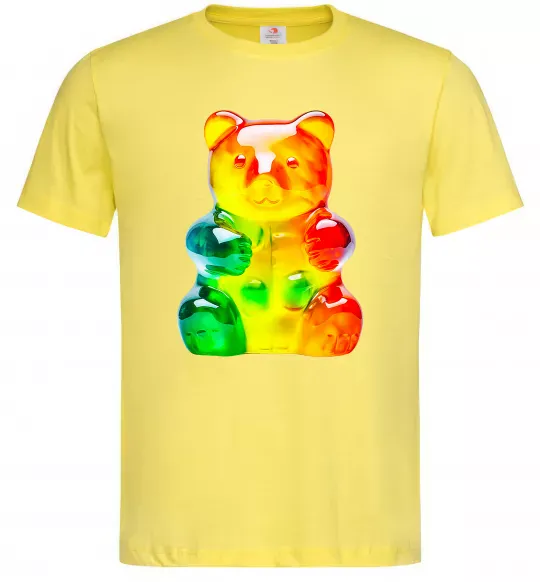 Мужская футболка Gummy bear Лимонный фото