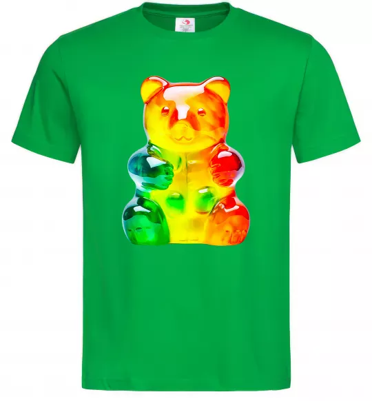Мужская футболка Gummy bear Зеленый фото