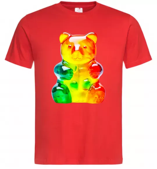 Мужская футболка Gummy bear Красный фото