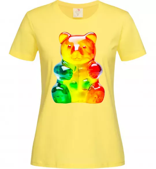 Женская футболка Gummy bear Лимонный фото