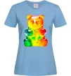 Женская футболка Gummy bear Голубой фото