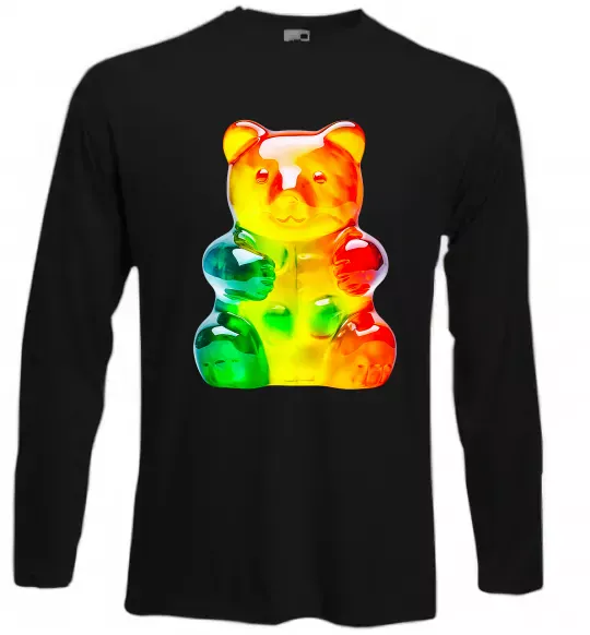 Лонгслив Gummy bear Черный фото