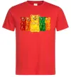 Мужская футболка Мармеладні ведмедики Красный фото