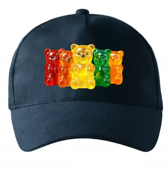 Кепка Мармеладні ведмедики Темно-синий фото