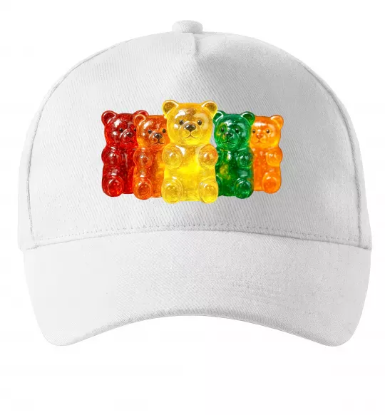 Кепка Мармеладні ведмедики Белый фото