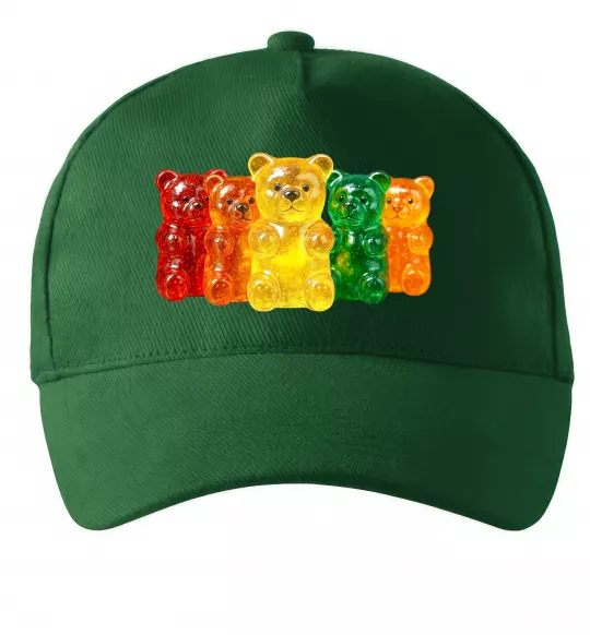 Кепка Мармеладні ведмедики Темно-зеленый фото