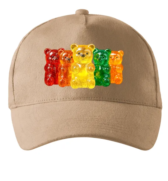 Кепка Мармеладні ведмедики Песочный фото