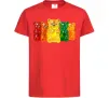 Дитяча футболка Мармеладні ведмедики Червоний фото