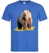 Мужская футболка Ведмідь на поляні Ярко-синий фото