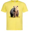 Мужская футболка Ведмідь на поляні Лимонный фото