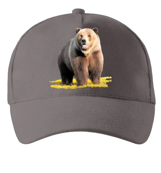 Кепка Ведмідь на поляні Серый фото