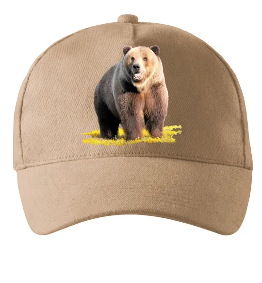 Кепка Ведмідь на поляні Песочный фото