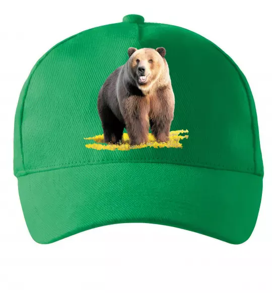 Кепка Ведмідь на поляні Зеленый фото