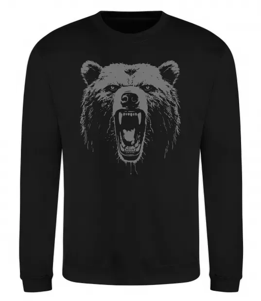 Свитшот Ведмідь розлючений Черный фото