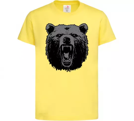 Детская футболка Ведмідь розлючений Лимонный фото