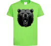 Детская футболка Ведмідь розлючений Лаймовый фото