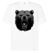 Футболка Оверсайз Ведмідь розлючений Білий фото