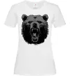 Женская футболка Ведмідь розлючений Белый фото