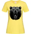 Женская футболка Ведмідь розлючений Лимонный фото