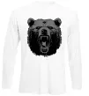 Лонгслив Ведмідь розлючений Белый фото