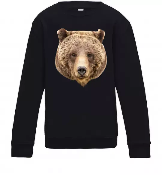 Детский Свитшот Ведмідь фото Черный фото