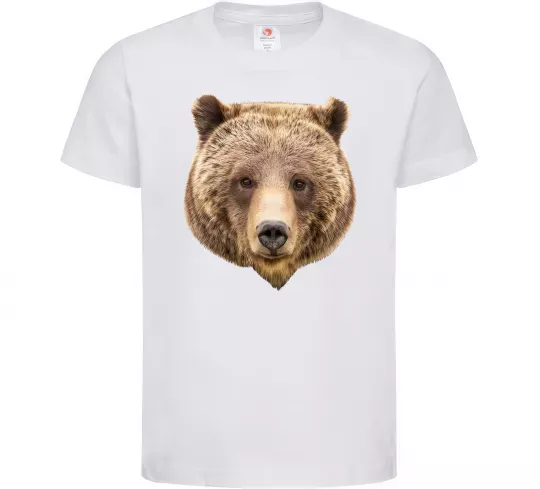 Детская футболка Ведмідь фото Белый фото