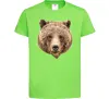 Детская футболка Ведмідь фото Лаймовый фото