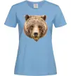 Жіноча футболка Ведмідь фото Блакитний фото