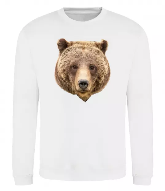Свитшот Ведмідь фото Белый фото
