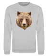 Свитшот Ведмідь фото Серый меланж фото