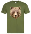 Мужская футболка Ведмідь фото Оливковый Мужская футболка Ведмідь фото Оливковый фото