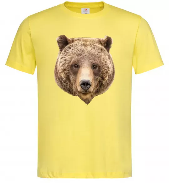 Мужская футболка Ведмідь фото Лимонный фото