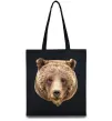 Эко-сумка Ведмідь фото Черный фото