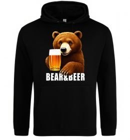 Мужская толстовка (худи) Bear and beer
