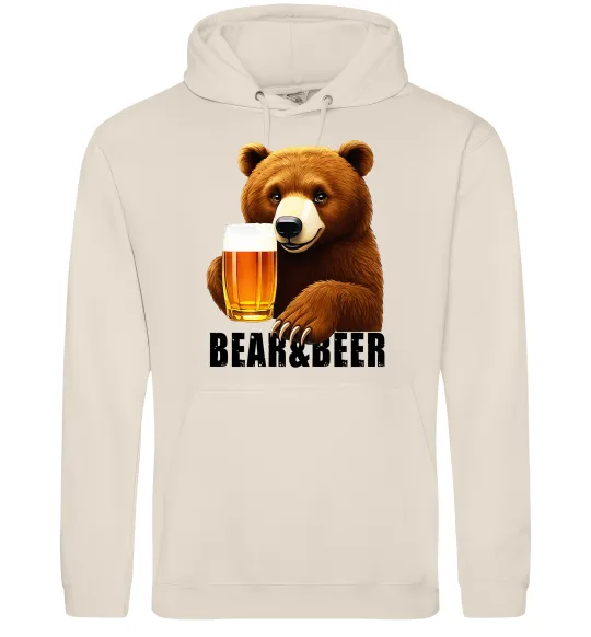 Женская толстовка (худи) Bear and beer Таш фото