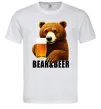 Чоловіча футболка Bear and beer Білий фото