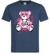 Мужская футболка Bear pink Темно-синий фото
