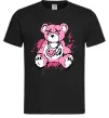 Мужская футболка Bear pink Черный фото