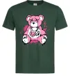 Мужская футболка Bear pink Темно-зеленый фото