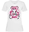 Жіноча футболка Bear pink Білий фото