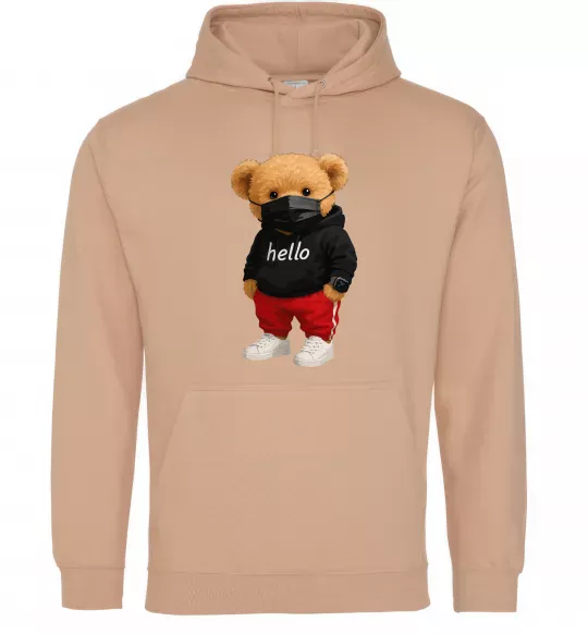 Мужская толстовка (худи) Bear swag Песочный фото