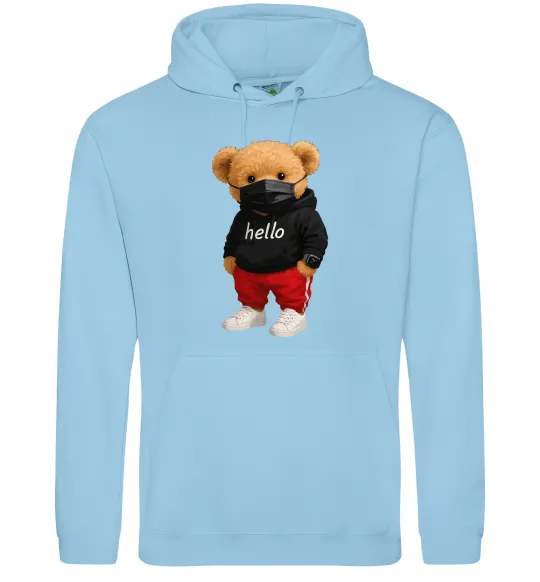 Чоловіча толстовка (худі) Bear swag Блакитний фото