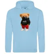 Женская толстовка (худи) Bear swag Голубой фото