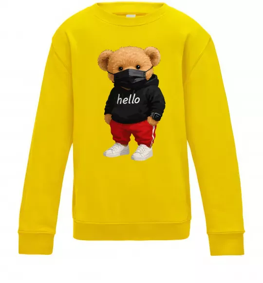 Дитячий світшот Bear swag Сонячно жовтий фото