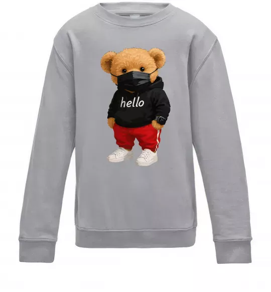 Дитячий світшот Bear swag Сірий меланж фото