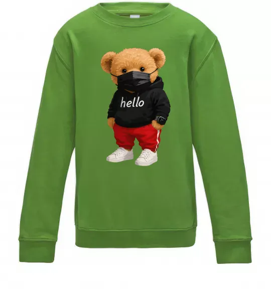 Дитячий світшот Bear swag Лаймовий фото