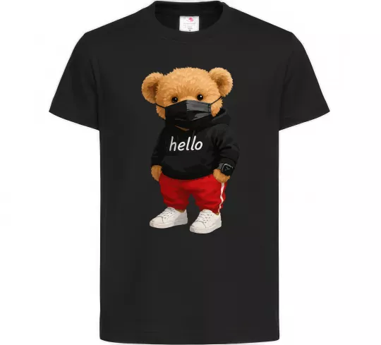 Дитяча футболка Bear swag Чорний фото