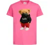 Дитяча футболка Bear swag Яскраво-рожевий фото