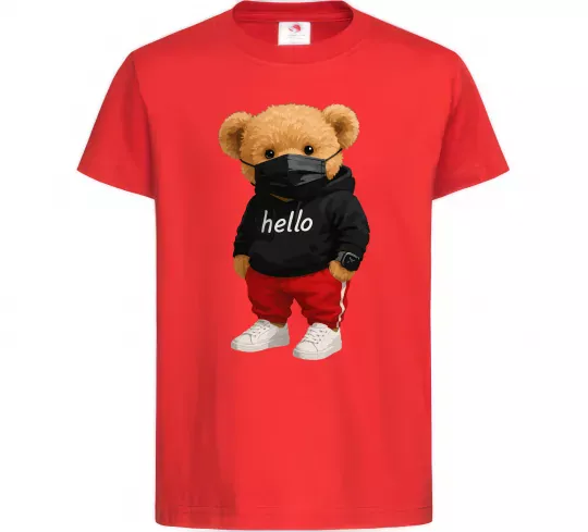 Дитяча футболка Bear swag Червоний фото